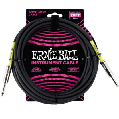 ERNIE BALL 6046 Black 6m instrumentni kabel