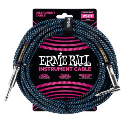 ERNIE BALL 6060 Black/Blue 7.5m instrumentni kabel