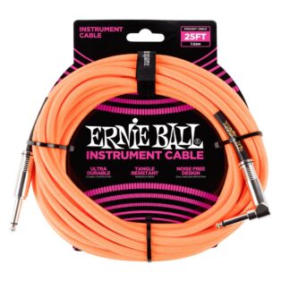 ERNIE BALL 6067 Neon Orange 7.5m instrumentni kabel