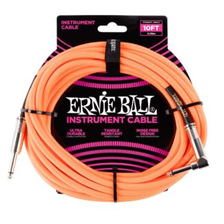 ERNIE BALL 6079 Neon Orange 3m instrumentni kabel