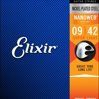 ELIXIR 12002 NANOWEB 9-42 prevlečene strune za električno kitaro