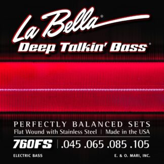 LA BELLA 760 Deep Talkin 45-105 brušene strune za bas kitaro
