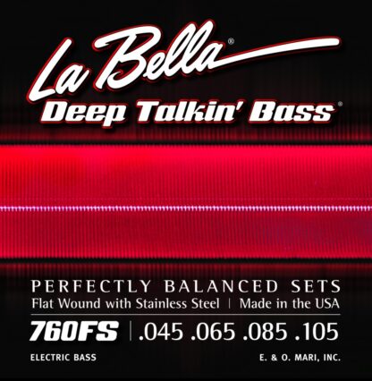 LA BELLA 760 Deep Talkin 45-105 brušene strune za bas kitaro