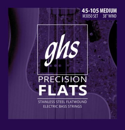 GHS M3050 Precison 45-105 brušene strune za bas kitaro