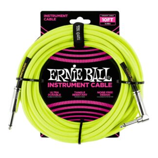 ERNIE BALL 6080 Neon Yellow 3m instrumentni kabel