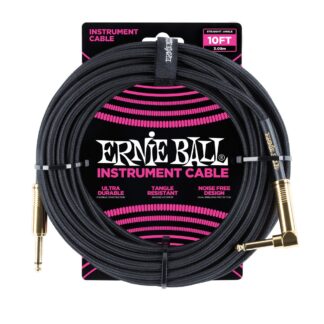 ERNIE BALL 6081 Black 3m instrumentni kabel