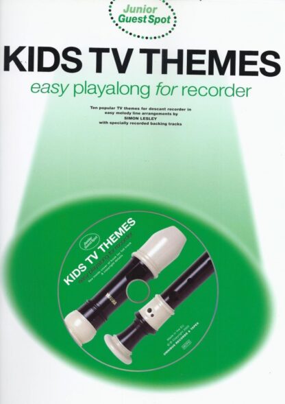 MUSIC SALES Junior Guest Spot Kids TV Themes Easy Playalong knjiga s skladbami za blok flavto