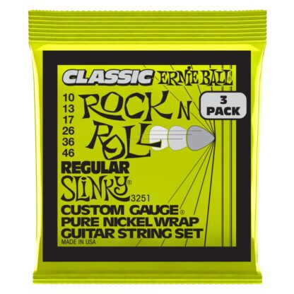 ERNIE BALL 3251 REGULAR SLINKY 3-Pack 10-46 strune za električno kitaro