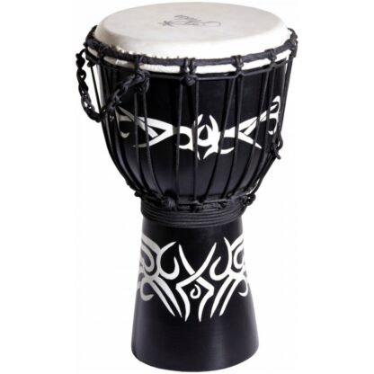 YUKA DJWTT07-16 WOODEN BLACK TRIBAL 40 cm djembe