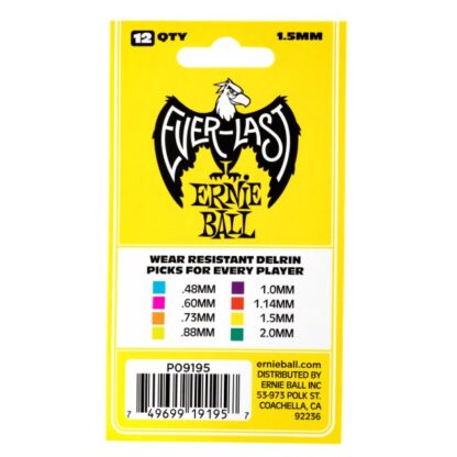 ERNIE BALL 9195 Yellow Everlast 1.5 (12) paket trzalic - Image 3