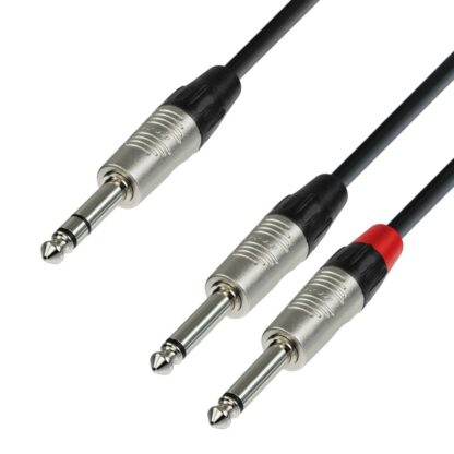ADAM HALL K4YVPP0300 6.3 Stereo-2x6.3 Mono 3 m Y kabel