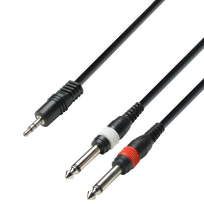 ADAM HALL K3YWPP0300 3.5 Stereo-2x6.3 3 m avdio kabel