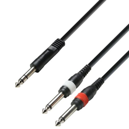 ADAM HALL K3YVPP0300 6.3 Stereo-2x6.3 Mono 3 m avdio kabel