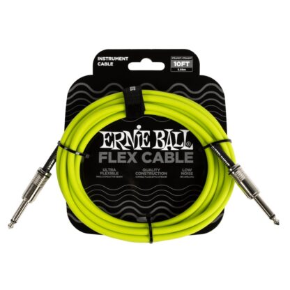 ERNIE BALL 6414 Flex Green 3m instrumentni kabel