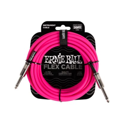 ERNIE BALL 6418 Flex Pink 6m instrumentni kabel