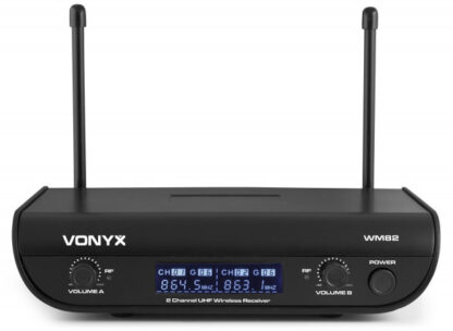 VONYX WM82B DIGITAL UHF 2-CHANNEL Set brezžični naglavni mikrofon - Image 3