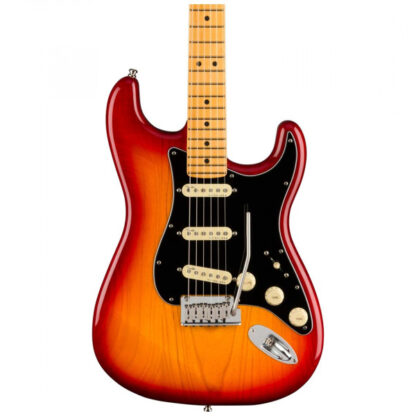 FENDER ULTRA LUXE Stratocaster MN Plasma Red Burst električna kitara s kovčkom - Image 3