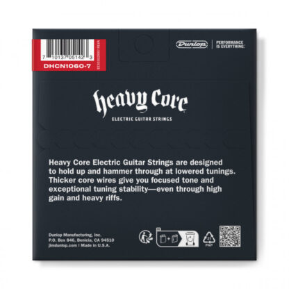 DUNLOP ACCESSORIES DHCN10607 Heavy Core 10-60 strune za električno kitaro - Image 2