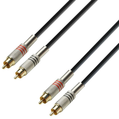 ADAM HALL K3TCC0300 RCA-RCA 3 m avdio kabel