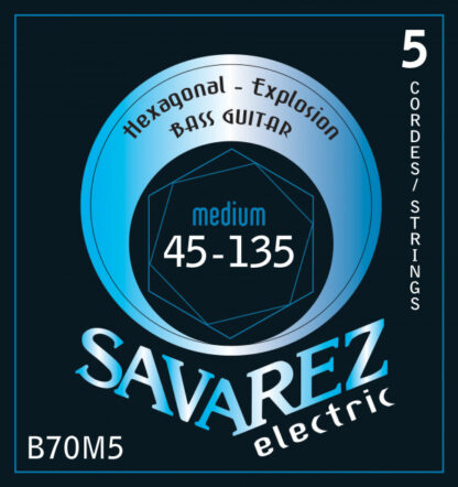 SAVAREZ B70M5 HEXAGONAL EXPLOSION 45-135 strune za bas kitaro