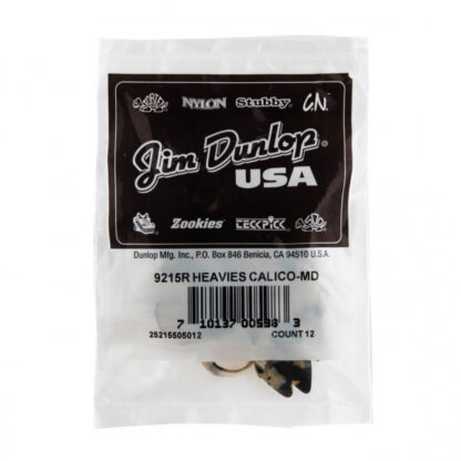 DUNLOP PICKS 9215R HEAVIES CALICO-MD (12/BG) paket naprstnikov za palec - Image 3
