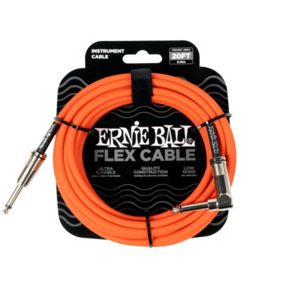 ERNIE BALL 6467 FLEX STRAIGHT / ANGLE Orange 6m instrumentni kabel