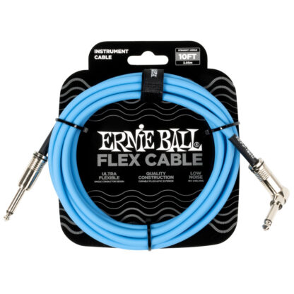 ERNIE BALL 6464 FLEX STRAIGHT / ANGLE Blue 3m instrumentni kabel