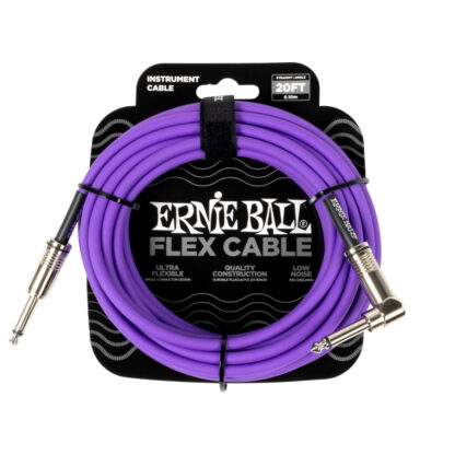 ERNIE BALL 6466 FLEX STRAIGHT / ANGLE Purple 6m instrumentni kabel