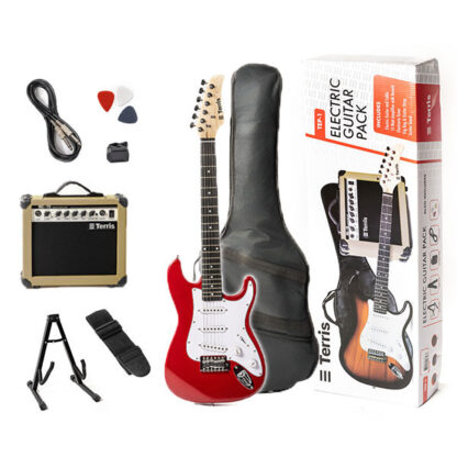 VESTON GUITARS TEP-1 MINI RED električna kitara komplet