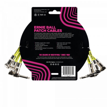 ERNIE BALL 6075 (set 3) 30cm povezovalni kabel - Image 2