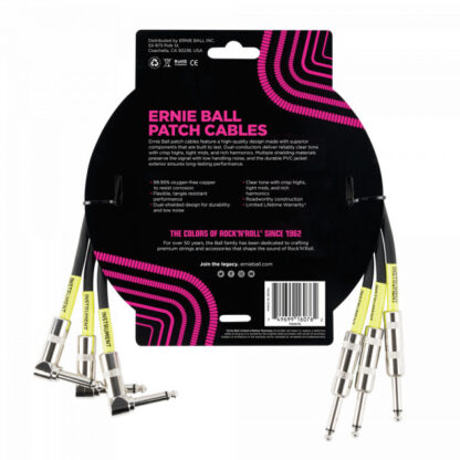 ERNIE BALL 6076 (set 3) 45cm povezovalni kabel - Image 2