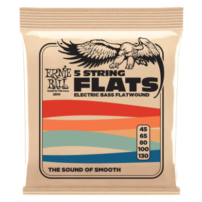 ERNIE BALL 2810 FLATWOUND SLINKY 45-130 brušene strune za bas kitaro