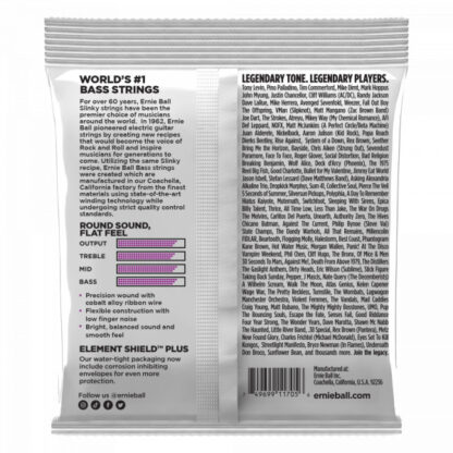 ERNIE BALL 2817 POWER SLINKY SHORT SCALE 50-105 brušene strune za bas kitaro - Image 2
