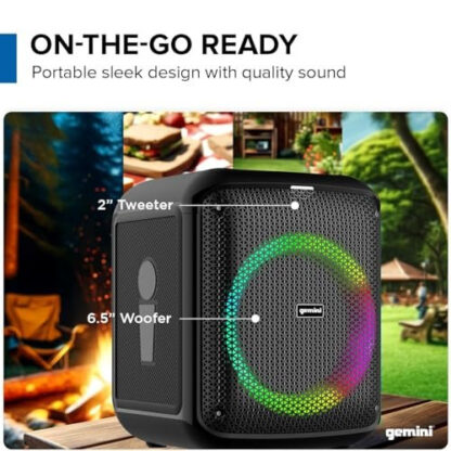GEMINI GGO-650L Bluetooth Party Speaker karaoke prenosni sistem - Image 3