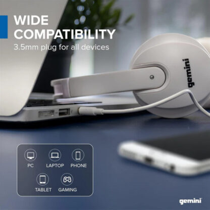 GEMINI DJX200 White slušalke - Image 2