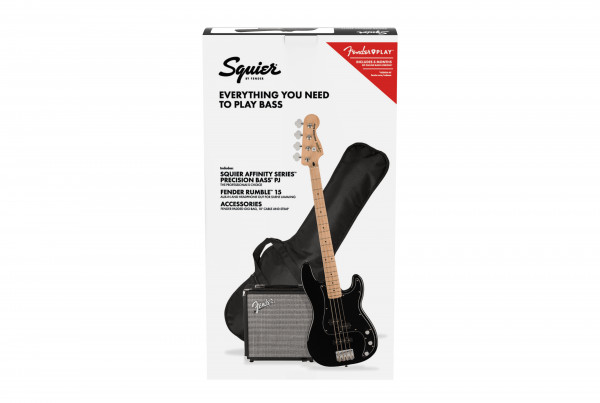 SQUIER Affinity Series®Precision Bass PJ Blk bas kitara komplet - slika 2