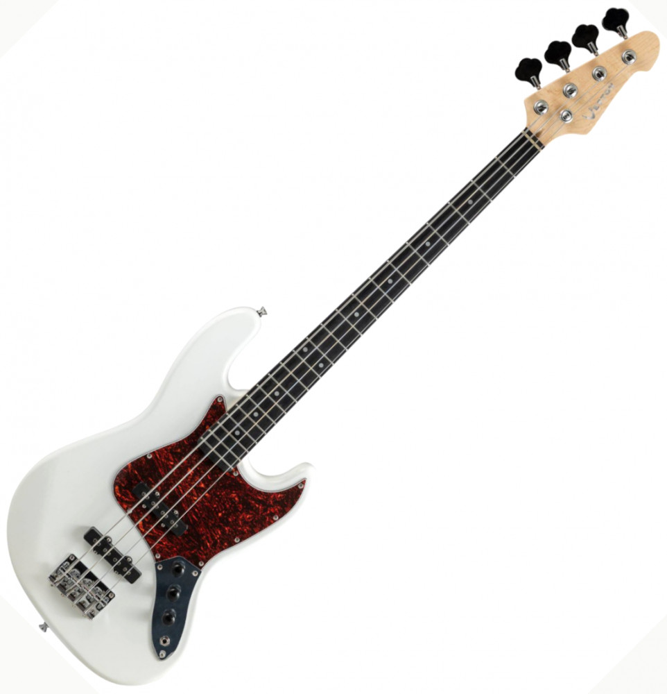 VESTON GUITARS JB-WH White bas kitara