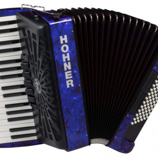 HOHNER ACCORDIONS BRAVO III 72 NEW BELLOW Blue klavirska harmonika s torbo