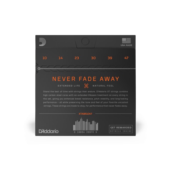 DADDARIO XTABR1047 10-47 prevlečene strune za akustično kitaro - slika 3