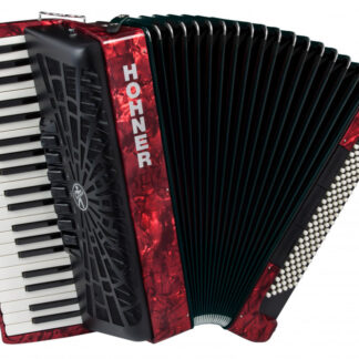 HOHNER ACCORDIONS BRAVO III 120 New Bellow Red klavirska harmonika s torbo