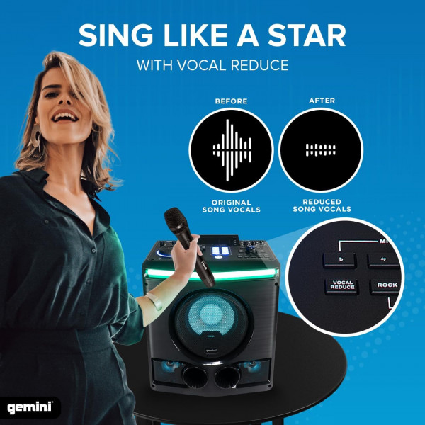 GEMINI GPK-800 karaoke prenosni sistem - slika 3