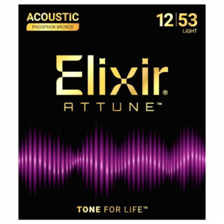 ELIXIR ATTUNE Phosphor Bronze 12-53 prevlečene strune za akustično kitaro