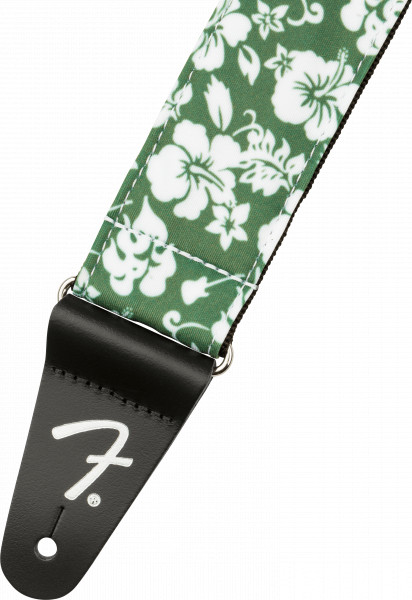 FENDER HAWAIIAN Green FLORAL pas za kitaro - slika 2