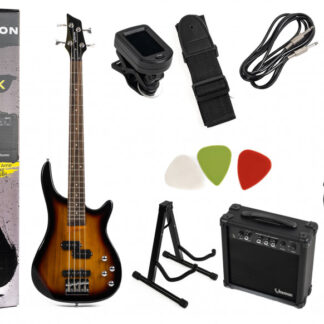 VESTON GUITARS VJPB-SB Mini bas kitara komplet