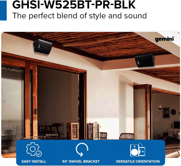 GEMINI GHSI-W525BT-PR-BL Blk stenski monitor - slika 3
