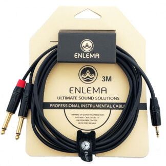 ENLEMA YMJ2XJ3 3.5 Stereo-2X6.3 Mono 3m avdio kabel