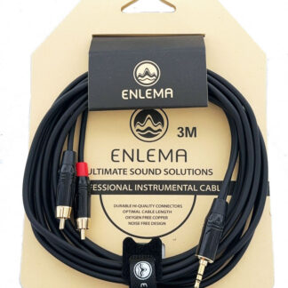 ENLEMA YMJ2XRCA3 3.5 Stereo MALE-2XRCA MALE 3m avdio kabel